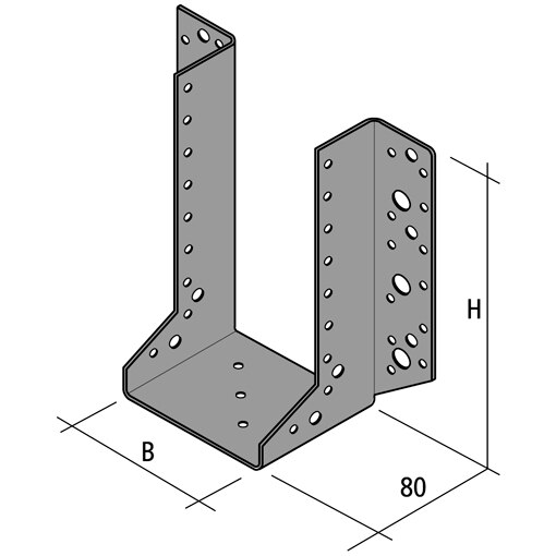 Support de traverse lourd 50X125 SV